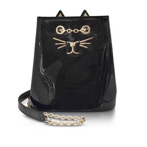 Charlotte Olympia feline bucket bag